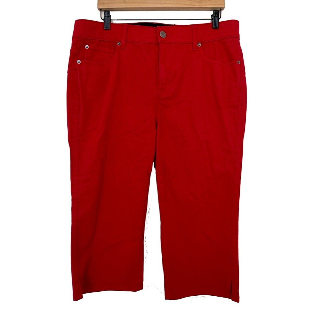 Retro Chic by Torrid Red Crop Jean/Pants - Size 18